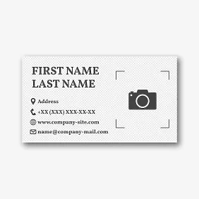 Photographer's business card template