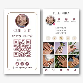 Online jewelry store business card template