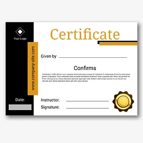 Training Certificate Template