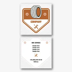 Car service business card template