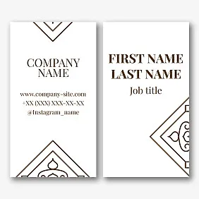Abstract business card template