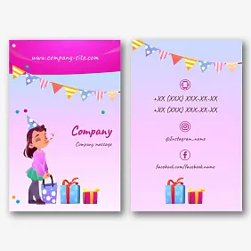 Eurovisitka template of a holiday agency