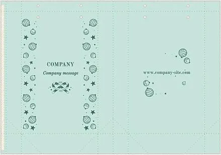 New Year package template for companies