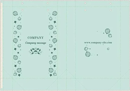 New Year package template for companies