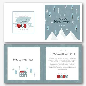 New Year's Card template