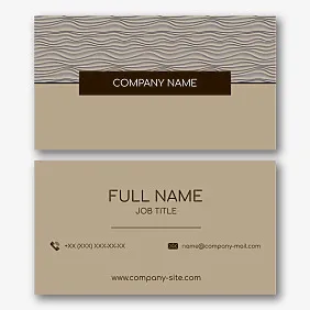 Elegant abstract business card template 