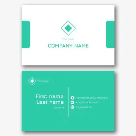 A simple Euro business card template
