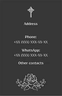 Funeral Services business card template