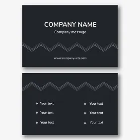 Universal Euro business card template