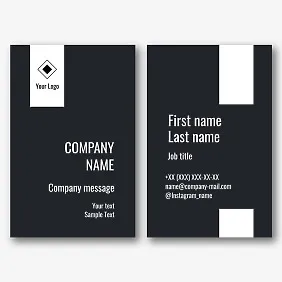 Universal Euro business card template
