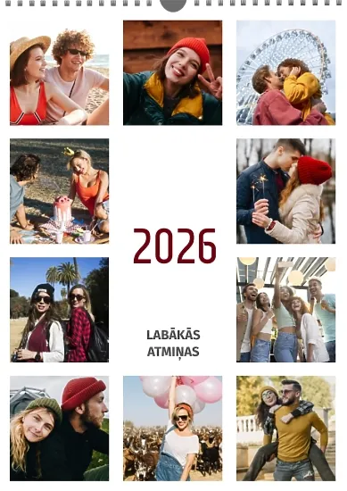 Calendar template for lovers