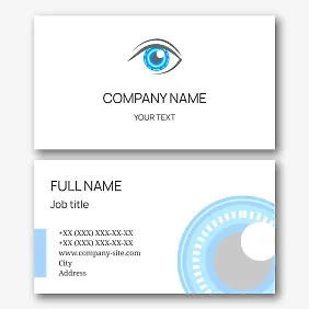 Ophthalmologist's business card template