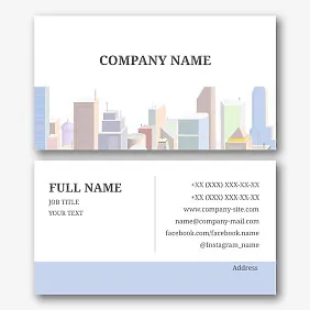 Developer's business card template
