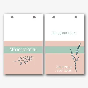 Шаблон бумажного пакета на свадьбу бесплатно