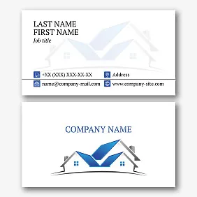 Architect's business card template