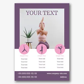 Yoga School Poster Template
