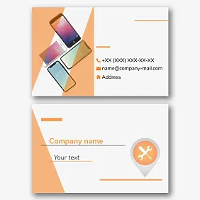 Service business card template