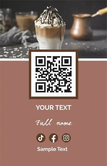 Barista business card template