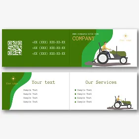 Farmer's business card template