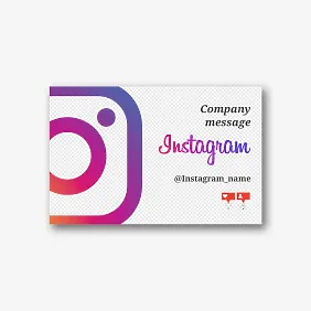 Instagram business card template