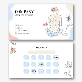 Aromatherapist business card template