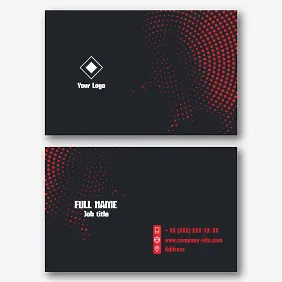 Abstract elegant business card template