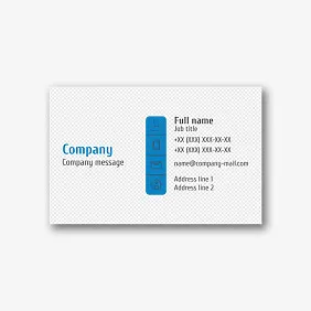 Template for a simple transparent business card