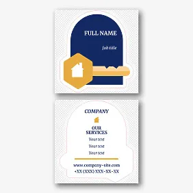 Realtor's business card template