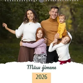 Kalendāra veidne mūsu ģimene
