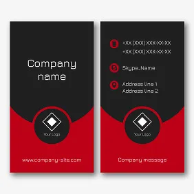 Stylish business card template