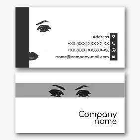 Make-up artist's business card template