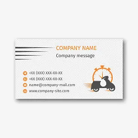 Delivery service business card template