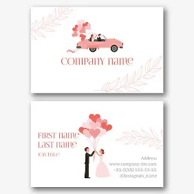Wedding Organizers' business Card Template