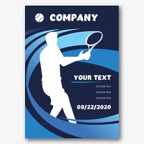 Tennis Club Poster Template