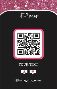 Online cosmetics store business card template