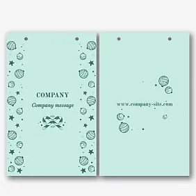 New Year package template for companies