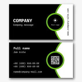 Stylish abstract business card template