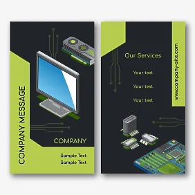 Service Engineer business card template