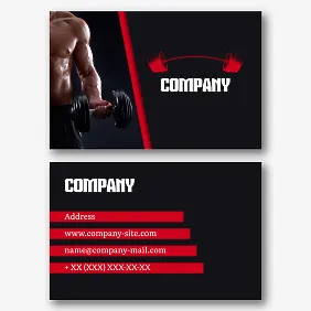 Gym business card Template
