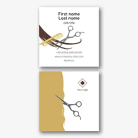 Barbershop business card Template