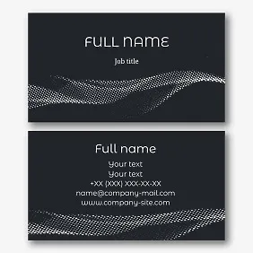 Elegant abstract business card template