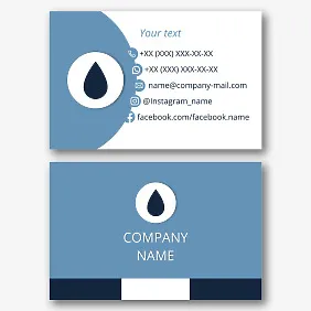 Water Delivery business card template