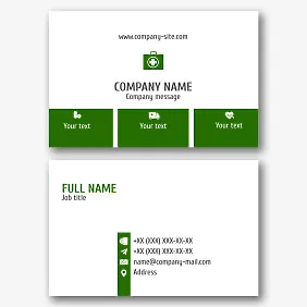 Medical Center business card template