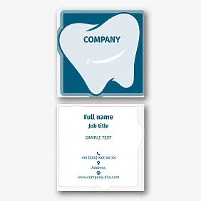 Dentist's business card template