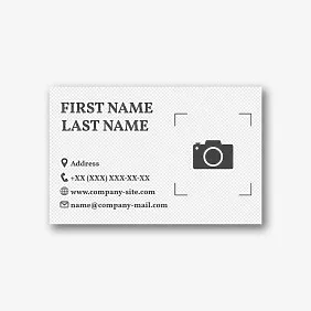 Photographer's business card template