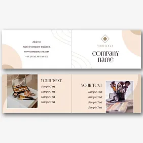 Make-up artist's business card template