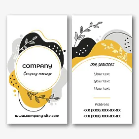 Stylish business card template