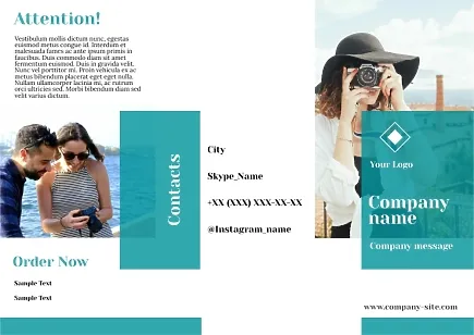 Tour operator's booklet template